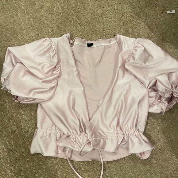 Urban outfitters puff sleeve tie top - Picture 2 of 2